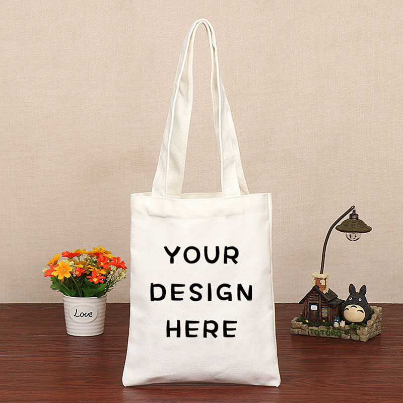 Custom cotton blank canvas bag with own logo printed, make Personalized tote bag HFCB201 