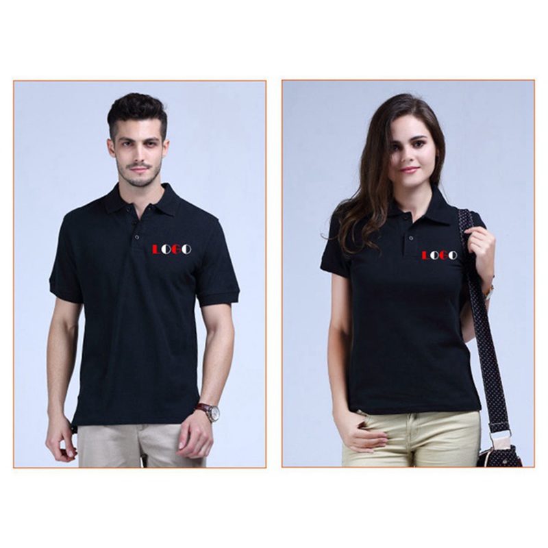 Custom polo shirts, cotton quality blank turn down collar polo shirts HFCMP001 