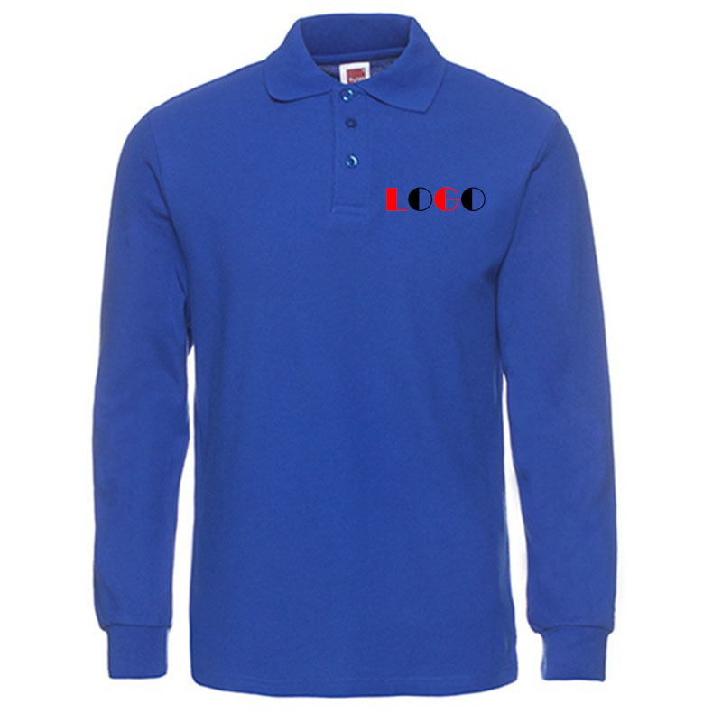 Custom long sleeve polo shirts, make personalized polo shirts with logo printing HFCMP101
