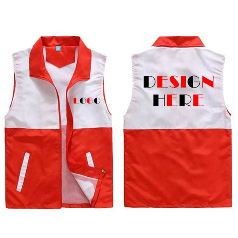 Design custom volunteers vests with your logo printing HFCMV001