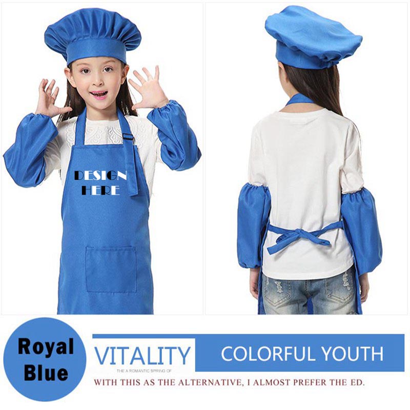 Custom kids aprons with logo printing HFCMA002