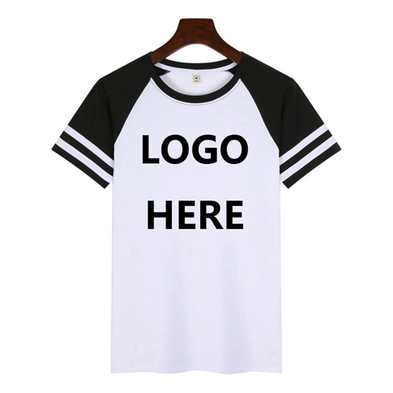 Design your own contrast t-shirts, custom cheap colorblock modal shirts HFCMT035