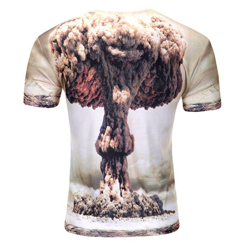 Wholesale and custom 3D t-shirts, cheap all over printing 3D bomb t shirts HFCMT602