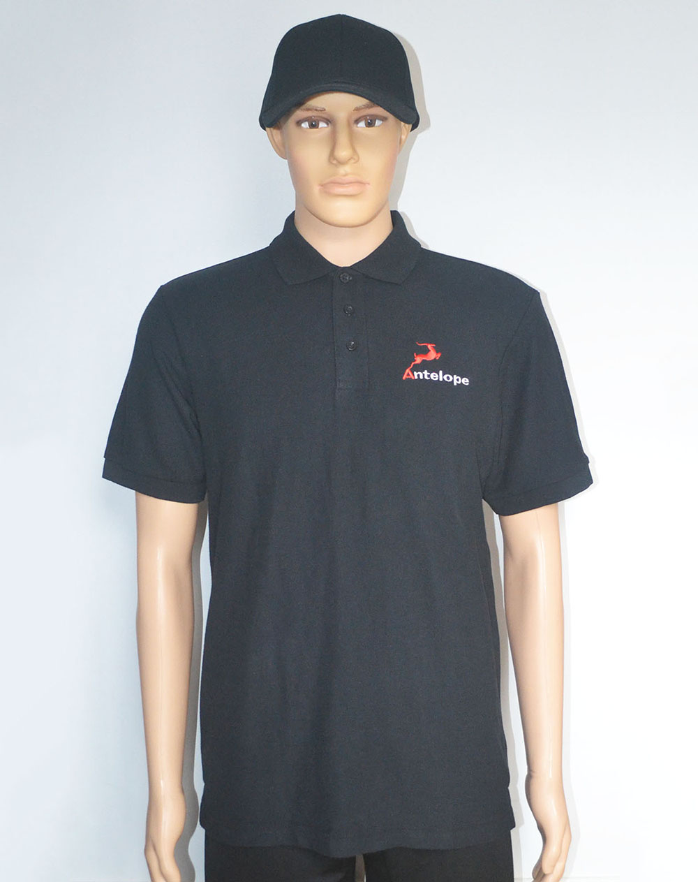 Cotton polo shirts with embroidery logo on left chest, custom company uniforms polo shirts 