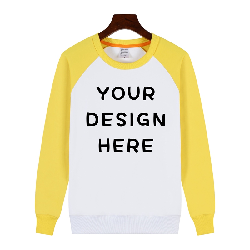 Custom Personalized crew neck Sweatshirt, sublimation printed top Sweatshirt with own logo printed HFCMH202