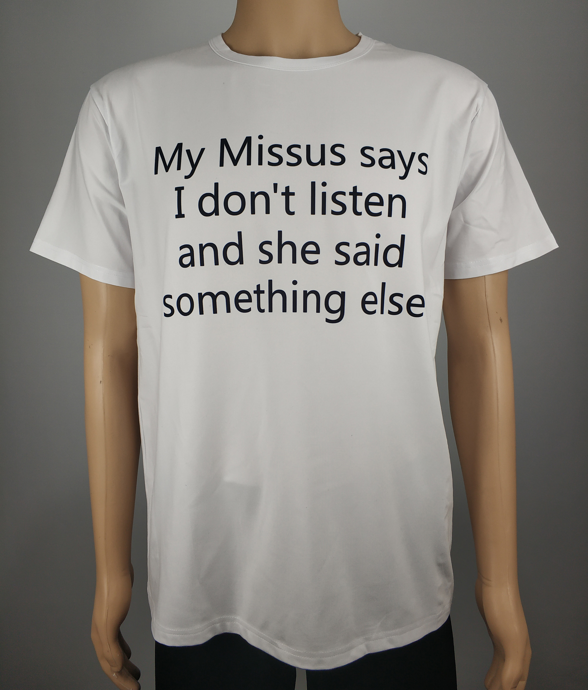 Personalized t-shirt with funy sentence printed 