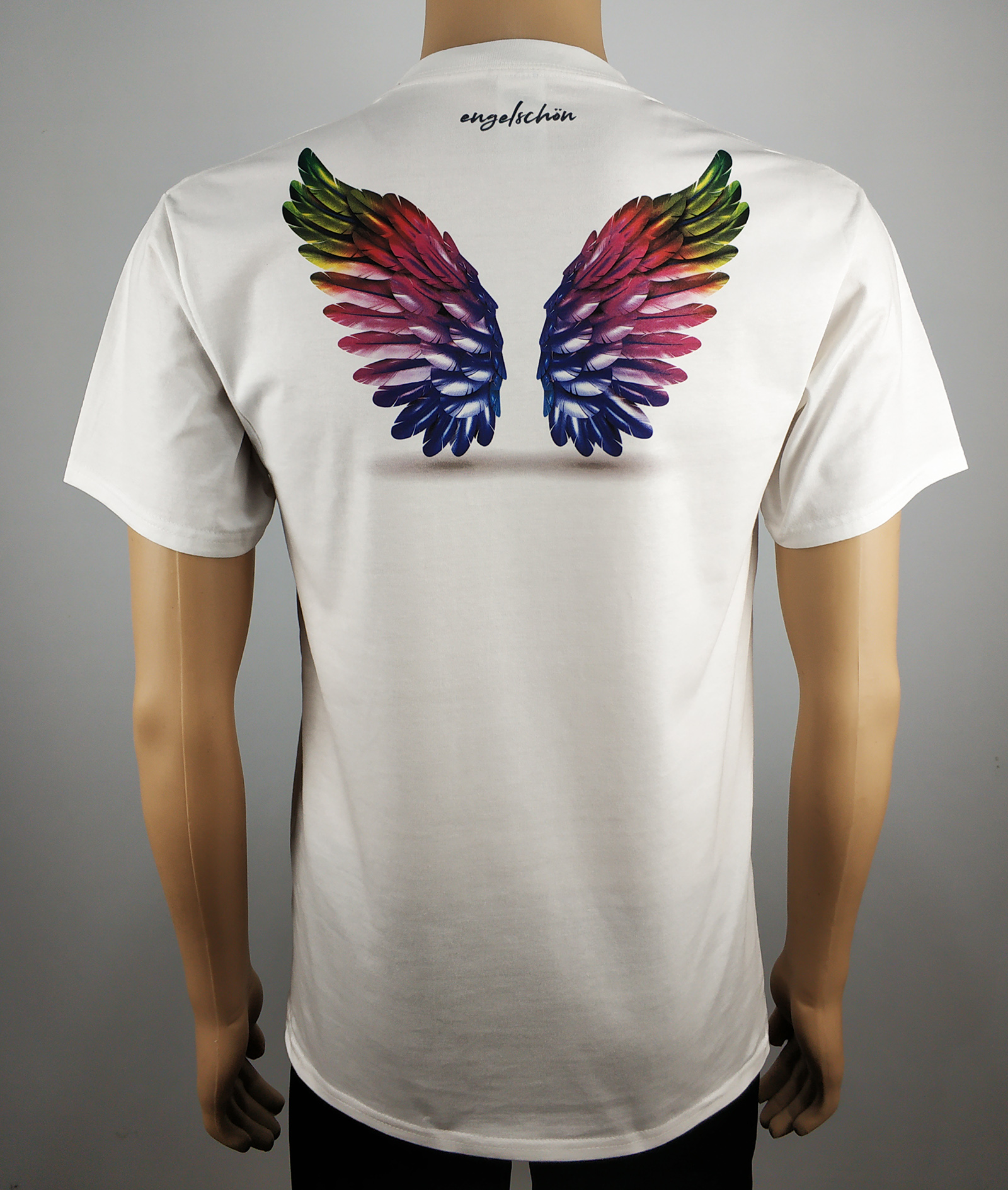 Digital printed white color cotton material t-shirts
