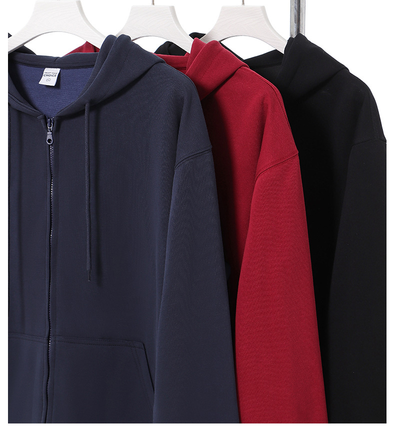350 GSM cotton polyester blended zipper sweaters  HFCMH110
