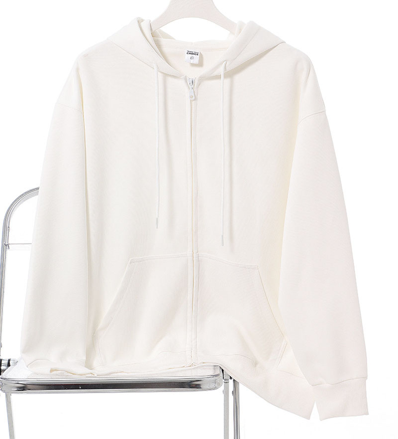Personalized zipper hoodies, cotton material zip up hoodie sweaters with logo printed HFCMH113