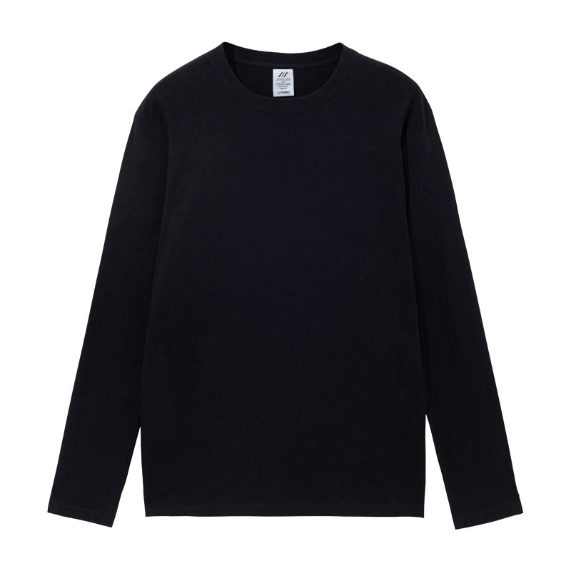 230 GSM 100% cotton unisex long sleeve plain t-shirts  HFCMT137