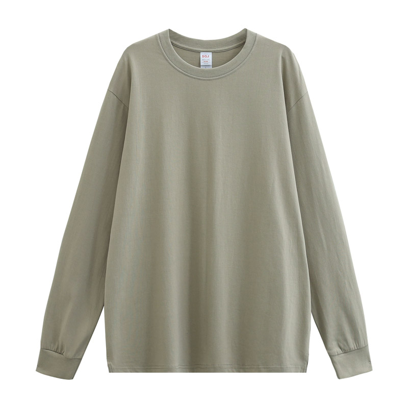 240 GSM heavy weight cotton t-shirts with split hem design HFCMT139