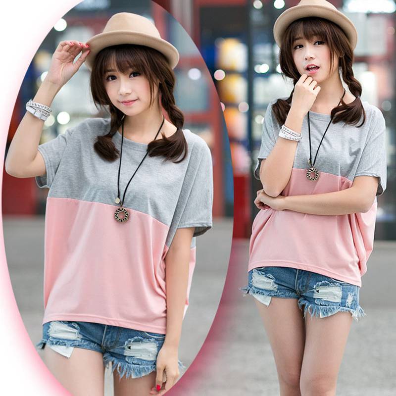 cheap price batwing short sleeve t-shirts 