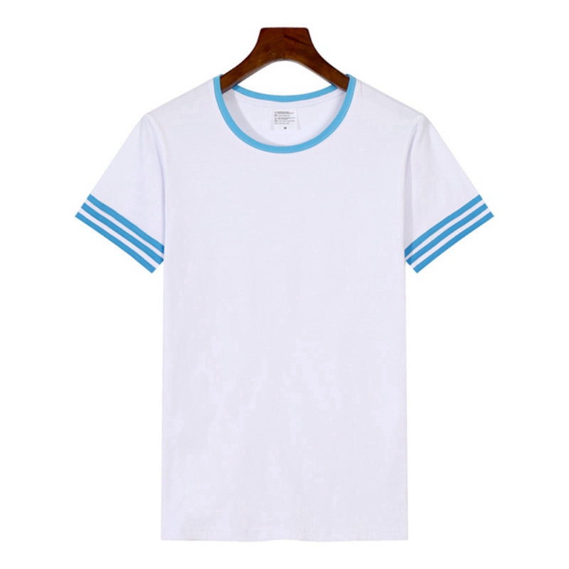 Unisex crewneck sleeve stripe t-shirts, personalized modal t-shirts 