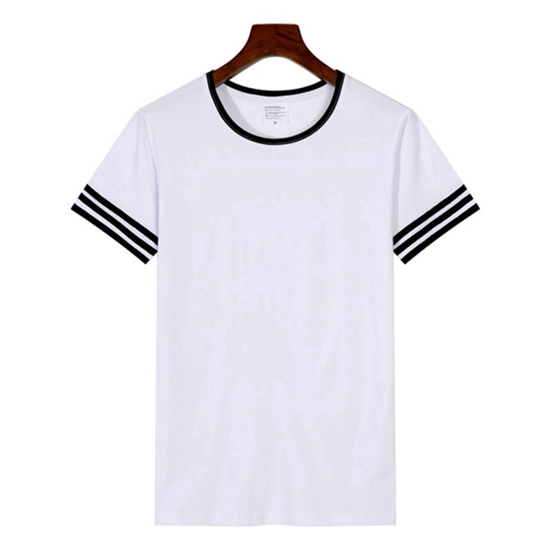 wholesale blank modal t-shirts, personalized Modal t-shirts, stripe sleeve modal t-shirts 