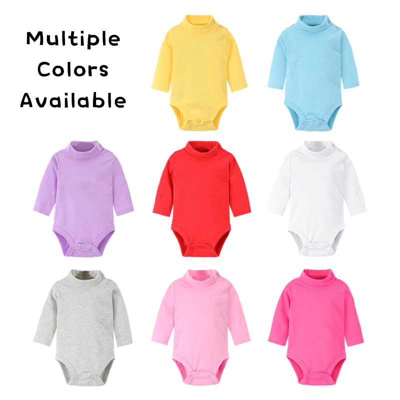 custom high collar triangle baby onesies, cotton material baby clothing 
